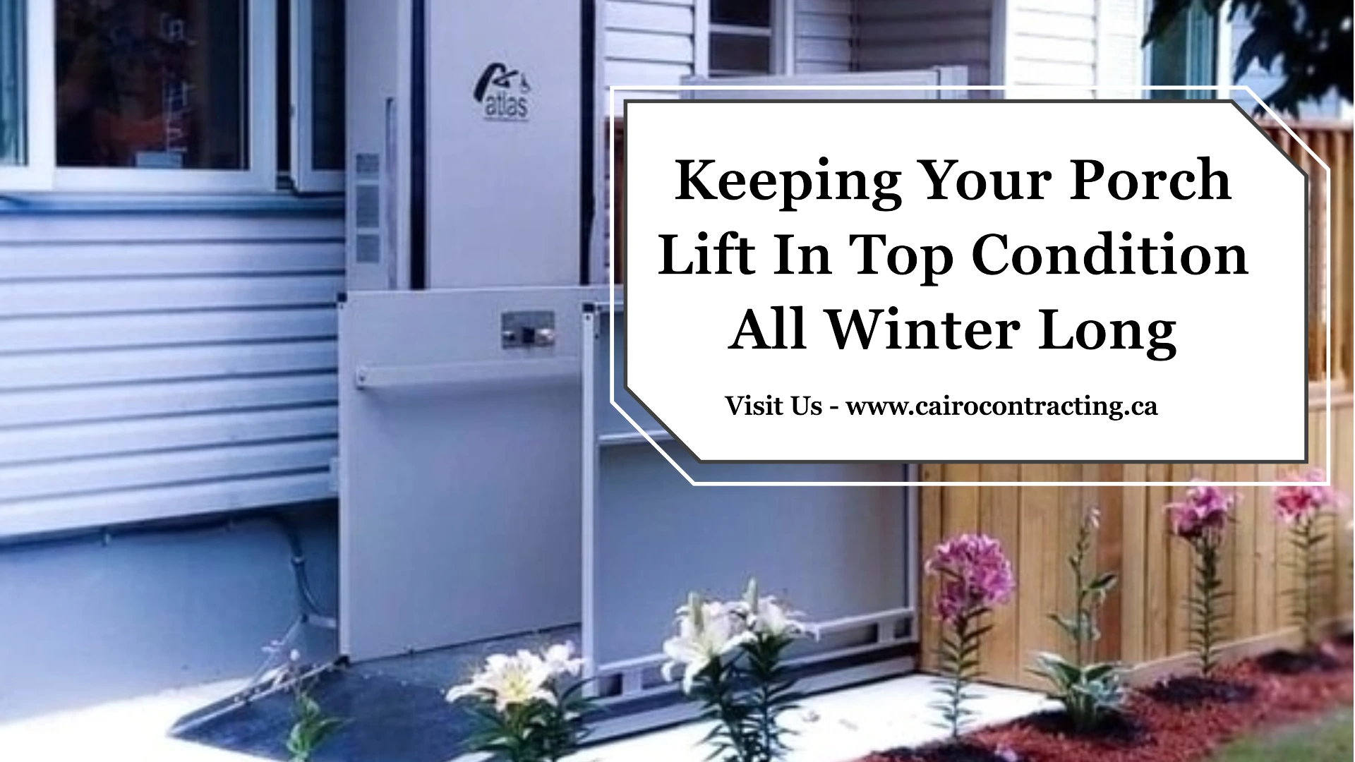 Keeping Your Porch Lift In Top Condition All Winter Long