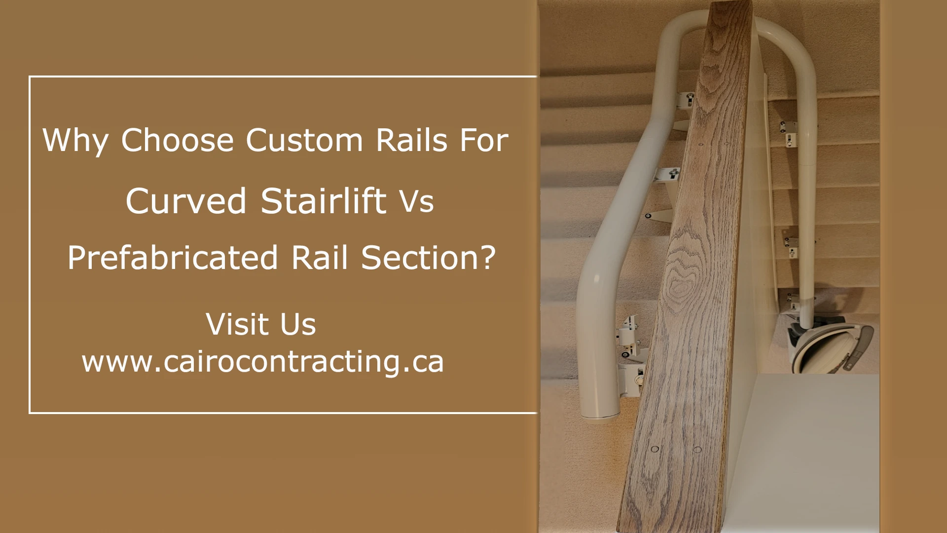 Why Choose Custom Rails For Curved Stairlift Vs Prefabricated Rail Section